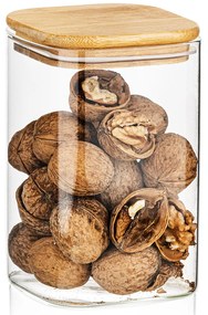 Recipient din sticlă pentru alimente 4Home cucapac Bamboo, 950 ml, 950 ml