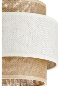 Lustră pe cablu BOHO 3xE27/60W/230V crem/iută