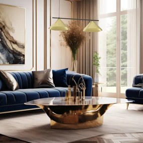 Lustră suspendată pe cablu CAPITAL, 2x GX53/15W/230V, auriu