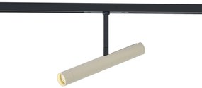 Spot modern bej cu negru pentru sistem de șină monofazat - Slimline Avery