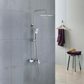 Coloană de Duș Crom Model DM6720 – Design Simplu și Funcțional pentru O Experiență Deosebită