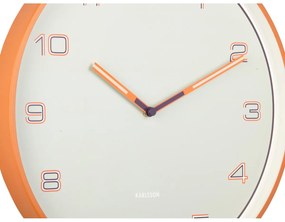 Karlsson 6013OR ceas de perete design, portocaliu,diametru 40 cm