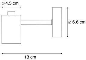 Aplică de perete inteligentă Art Deco aurie cu bec G95 WiFi - Facil