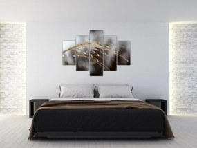 Tablou - Picături pe plantă (150x105 cm)