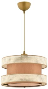Pendul HALO, 1x E27/60W/230V, maro/crem
