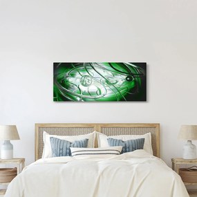 Tabloul abstract verde (120x50 cm)