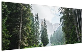 Tablou lacului în pădure (120x50 cm), în 40 de alte dimensiuni noi