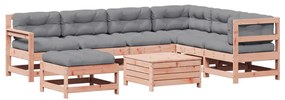 3250602 vidaXL Set mobilier de grădină cu perne, 8 piese, lemn masiv douglas