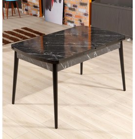 Masă sufragerie Pinava (negru) (pentru 4 persoane). 1093742
