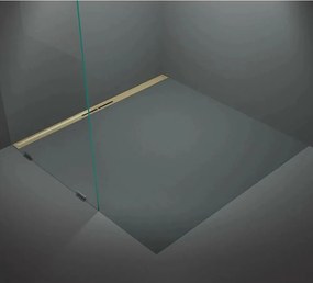 Set rigola de dus plus capac Kessel Linearis iNFINITY 90 100 cm bronz