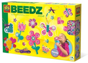 Set creativ copii Beedz - Margele de calcat Flori si Inimi parfumate