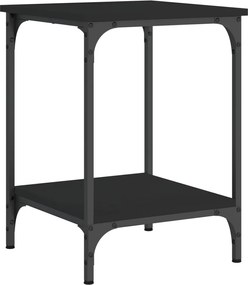 vidaXL Măsuță de cafea, negru, 40x40x55 cm, lemn prelucrat