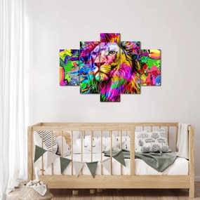 Tablou - 3D imaginea leului (150x105 cm)