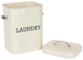 Cutie metalică pentru detergent pudră Kitchen Craft Living Nostalgia, crem