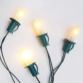 Instalație de Crăciun LANTERN 12xE10/10,7m alb