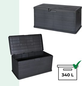 Cutie de depozitare ALPHA, 340L, 118x59x57cm, antracit I.P.A.E-Progarden