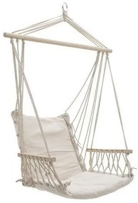 Hamac tip scaun, alb, max 150 kg, 100x50 cm, Craig