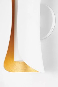 Aplica de perete design modern JOSIE alb/foita aurie