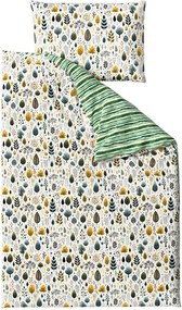 Lenjerie de pat din crep TREEVELLA POLY verde Dimensiune lenjerie de pat: 2 buc 70 x 90 cm | 200 x 220 cm