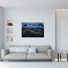 Tablou cu priveliște spre vărfurile Islanda (90x60 cm)