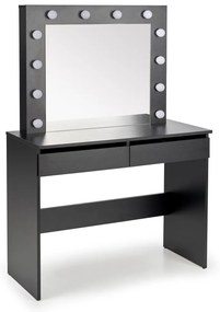 Masuta de toaleta Hollywood negru – H140 cm