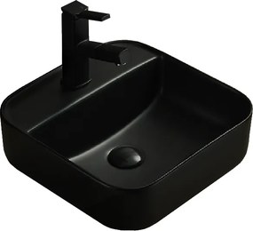 Mexen Silvia chiuvetă deasupra blatului 39 x 39 cm, negru mat - 21863985
