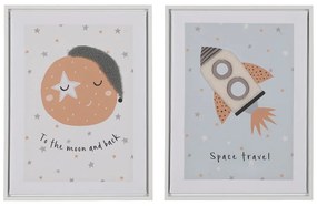 Tablouri pentru copii 2 buc. 30x40 cm Space – Ixia