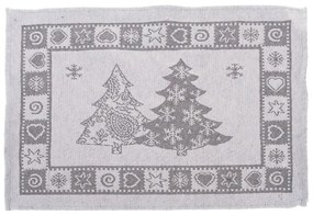 Suport pentru farfurii din material textil 48x33 cm cu model de Crăciun – Dakls