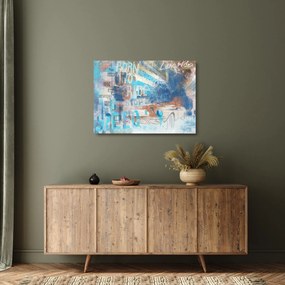 Tablou pe sticlă - Născut să călătorească (70x50 cm)