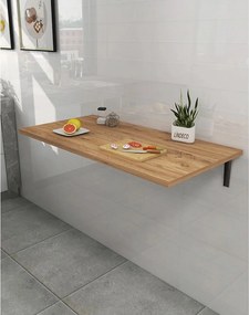Masa rabatabila cu montaj pe perete, Homs,negru, 90X35 cm, 40086