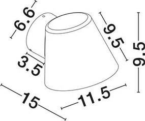 Aplica perete exterior LED IP65 BELL