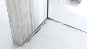 Banda frontala pentru cadita de dus 130cm crom periat