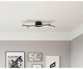 Plafoniera LED aluminiu negru mat BOYD