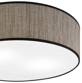 Plafonieră SIRJA, 2 x E27, 15 W, 230 V, Ø 45 cm, maro