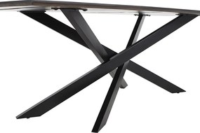 Masa de sufragerie, Lemn de mango, Maro inchis, SIGNUM 220cm