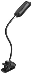 Immax 08998L - Lampă de birou LED+CCT, reglabilă, cu clemă CLIP, 7,5W/230V, neagră