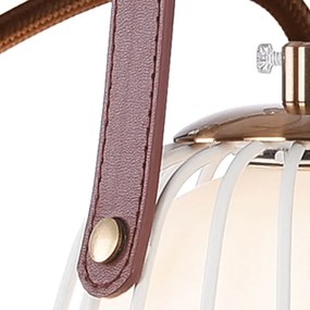 Lampă de perete MEMORY 1xG9/4W/230V albă/maro Klausen 101021