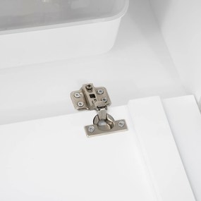PawHut Dulap pentru pisici cu 2 rafturi Design 2 în 1, Ușă magnetică Alb | Aosom Romania