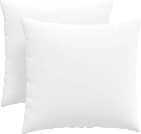 vidaXL Perne pentru canapea 2 pcs Alb 45 x 45 cm țesătură