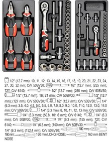 Dulap mobil pentru scule - 7 sertare