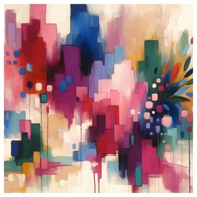 Tablou flori în abstracție modernă