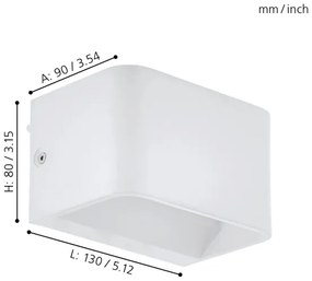 Eglo 98421 - Aplică perete LED SANIA LED/6W/230V