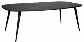 Masa de dining dreptunghiulara Giovanni din lemn de mango neagra 180 cm