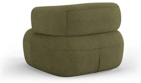 Fotoliu verde cu tapițerie din stofă bouclé Jenny – Micadoni Home