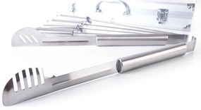 Set de unelte pentru grătar G21, 17 buc, carcasă aluminiu