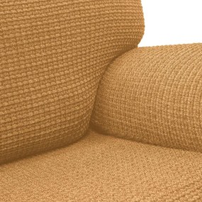Huse super elastice RUBINIA aurii colțar (l. 340 - 540 cm)