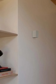 Aplica perete aluminiu alb, 1xGU10, LUNE square