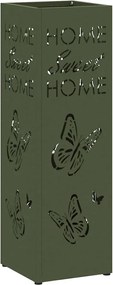 vidaXL Suport pentru umbrele Oliv 15,5 x 15,5 x 49 cm Metal