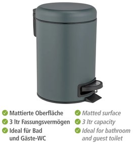 Coș de gunoi cu pedală din oțel 3 l Leman – Wenko