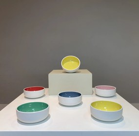 Bol COLORAT Indigo (Alb Perlat Mat Exterior, Indigo Lucios Interior)